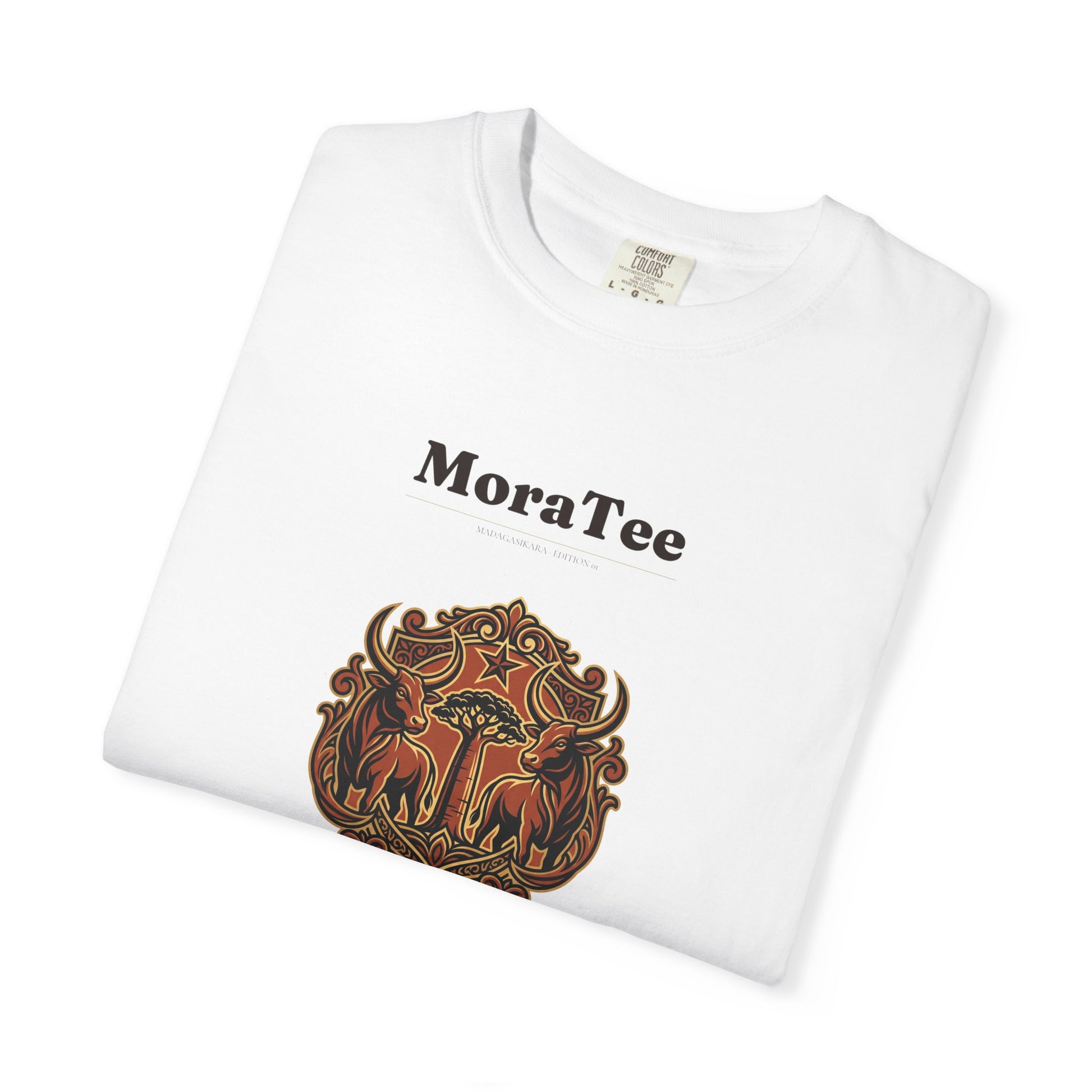 T-Shirt - MoraTee 'Made in Madagascar' Vintage Crest Graphic
