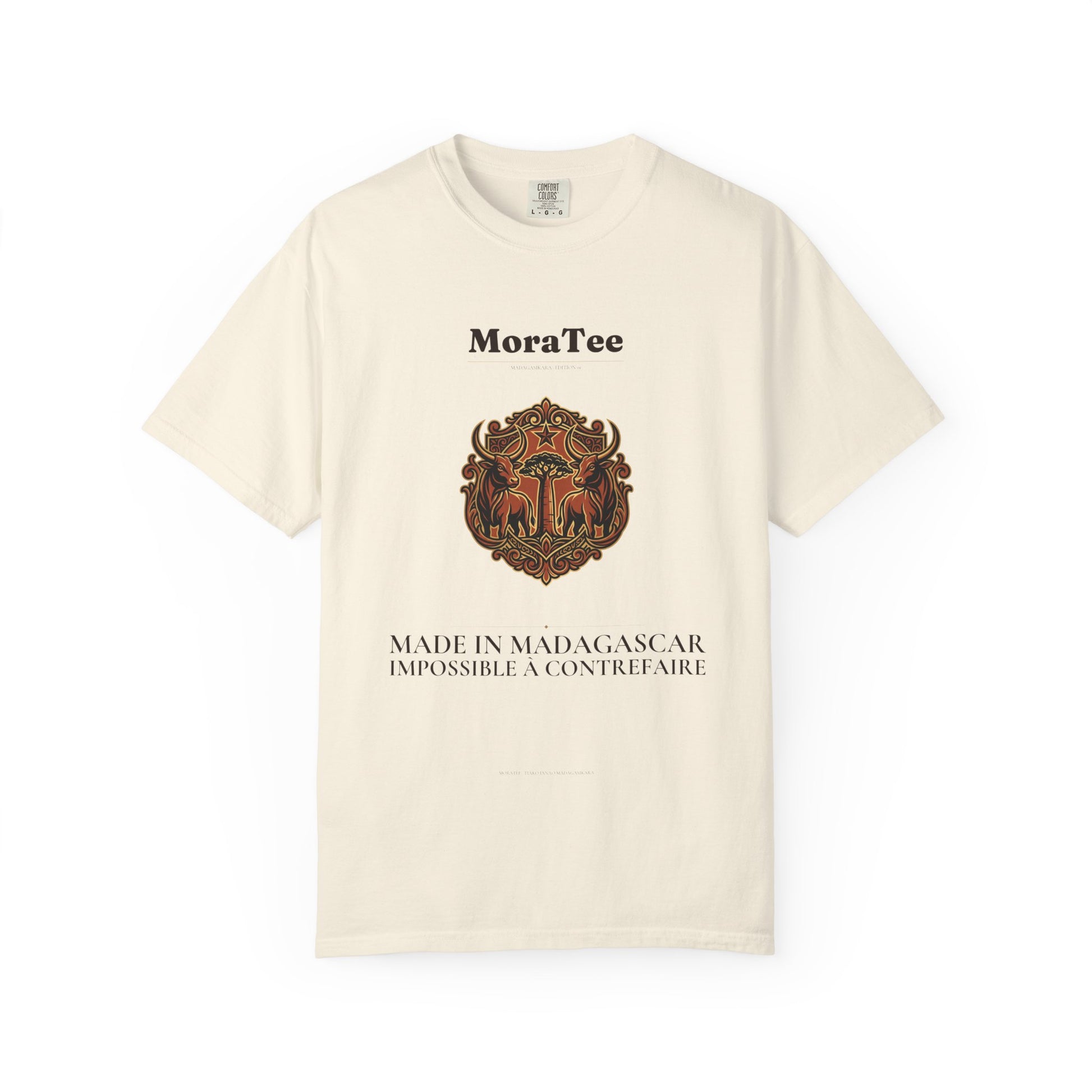 T-Shirt - MoraTee 'Made in Madagascar' Vintage Crest Graphic