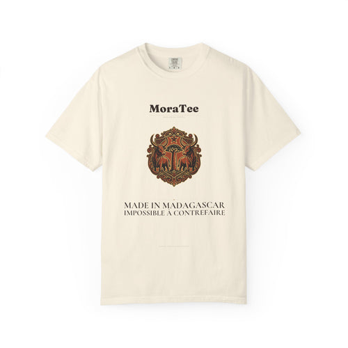 T-Shirt - MoraTee 'Made in Madagascar' Vintage Crest Graphic