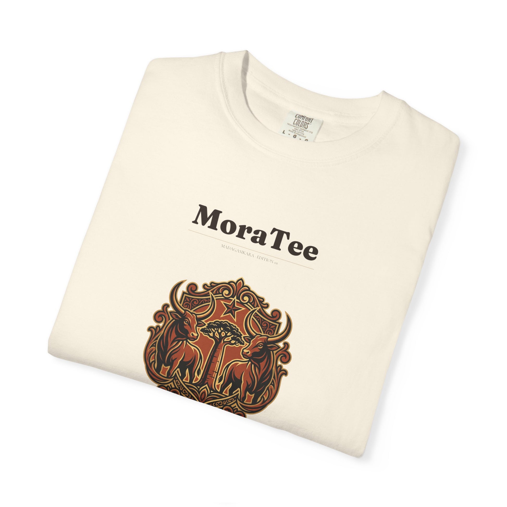 T-Shirt - MoraTee 'Made in Madagascar' Vintage Crest Graphic