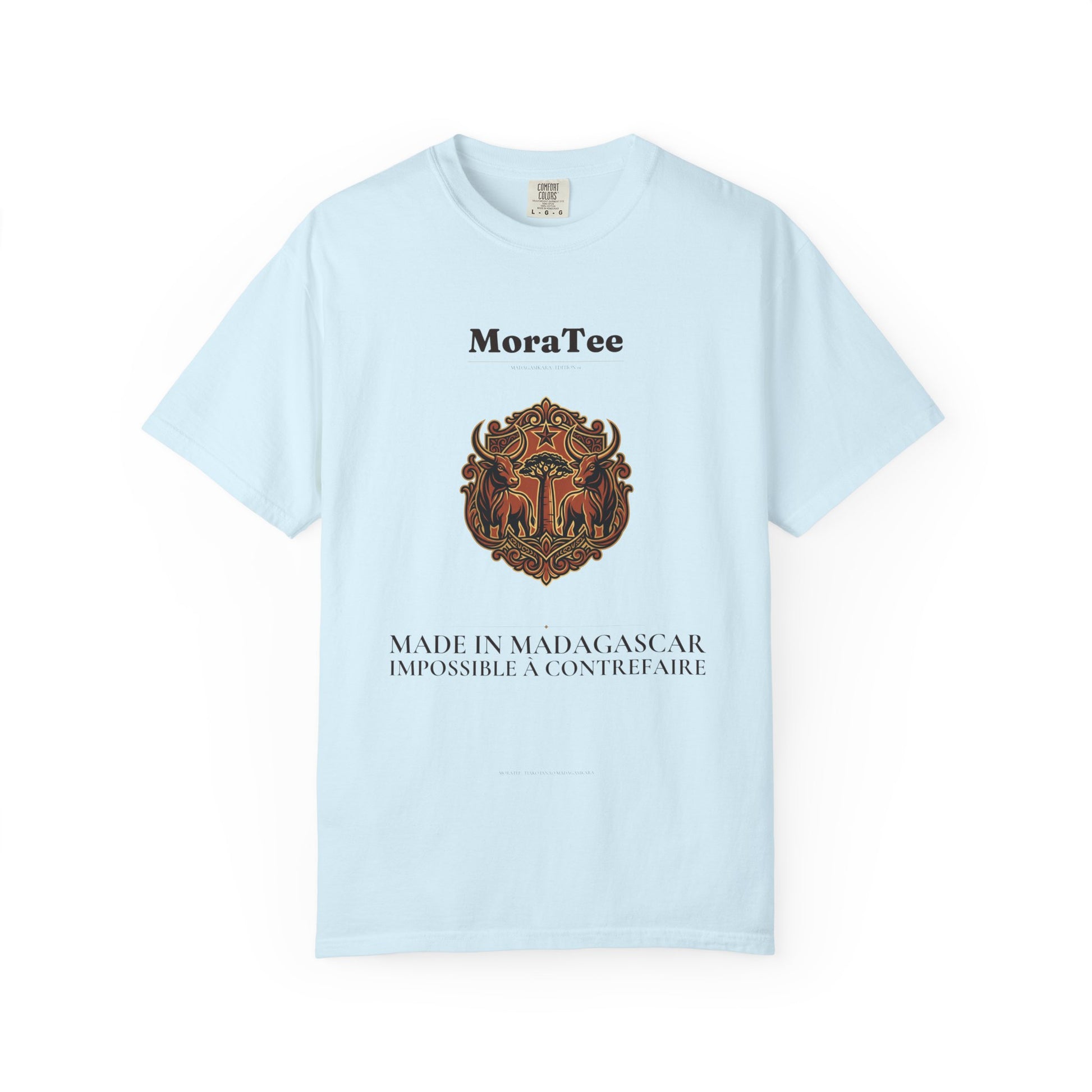 T-Shirt - MoraTee 'Made in Madagascar' Vintage Crest Graphic